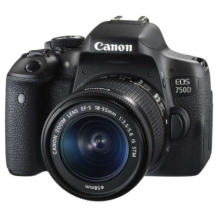 CANON EOS 750D Digital SLR CAMERA BODY PLUS CANON 18-55 IS STM LENS KIT - 24.2 MEGAPIXELS