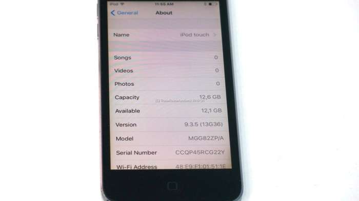 Apple iPod Touch | SPACE GREY | 16GB | 5th Generation | A1421 | MGG82ZP/A | RETINA DISPLAY