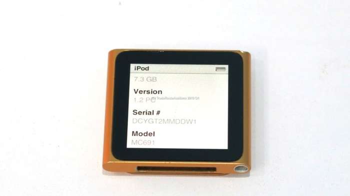 Apple iPod nano 6th Generation (8GB) (ORANGE) MC691