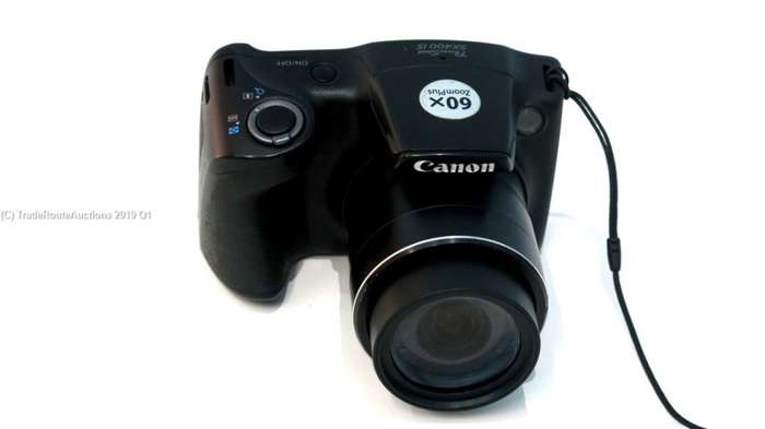 Canon Powershot SX400 IS 16MP Point and Shoot Camera (Black) with 30x Optical Zoom