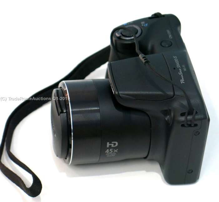 Canon PowerShot SX430 IS Built-in Wi-Fi / NFC Black Digital Camera 20.0MP 45X ZOOM
