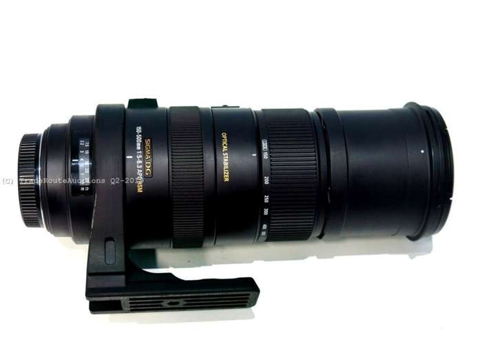 SIGMA 150-500mm F5-6.3 APO DG OS (OPTICAL STABILIZER) ZOOM Lens for SONY / MINOLTA DSLR Cameras