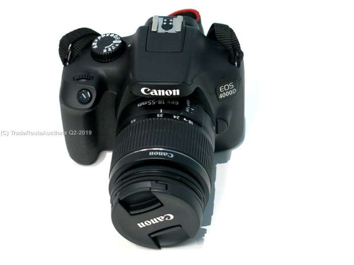 Canon 4000D DSLR Camera and EF-S 18-55 mm f/3.5-5.6 III Lens Kit