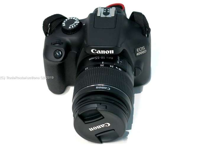 Canon 4000D DSLR Camera and EF-S 18-55 mm f/3.5-5.6 III Lens Kit