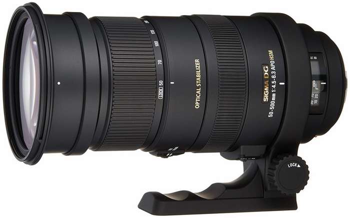 Sigma 50-500mm F4-6.3 APO HSM DG OS (OPTICAL STABILIZER) Telephoto Zoom Lens (CANON MOUNT)