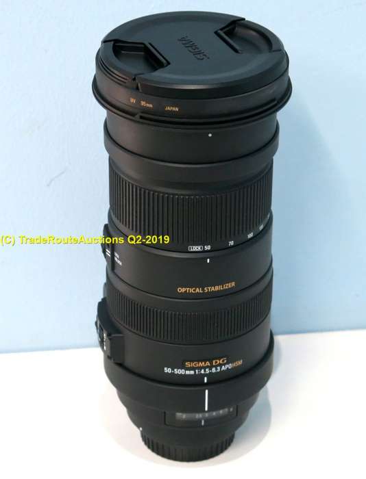 Sigma 50-500mm F4-6.3 APO HSM DG OS (OPTICAL STABILIZER) Telephoto Zoom Lens (CANON MOUNT)