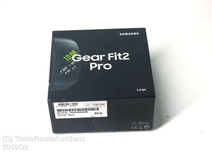 BOXED / BLACK / SMALL - Samsung Gear Fit2 Pro Fitness Tracker Large SM-R365 GPS Sports Band