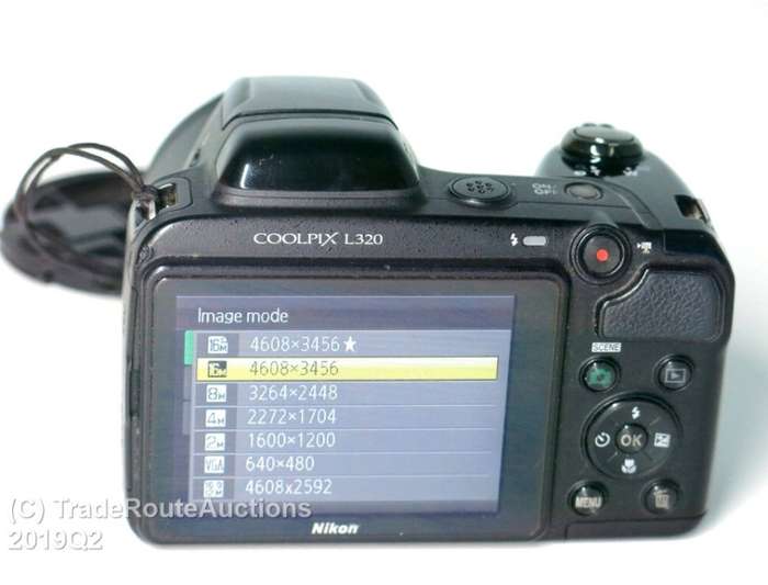 Nikon Coolpix L320 16.1MP Digital Camera with 26x Optical Zoom [ BLACK ] 720p HD Video