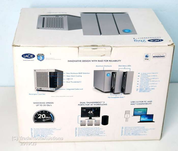 LaCie 8TB 2big Thunderbolt 2/USB 3.0 Dual Disk RAID - 8TB External drive