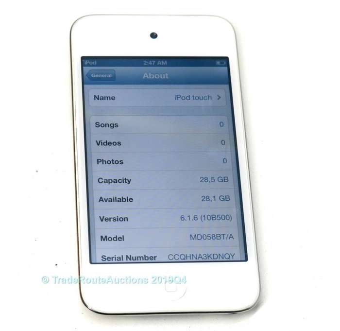 Apple iPod Touch 4th Generation White 32GB | MD058BT | A1367 | Retina Display Technology