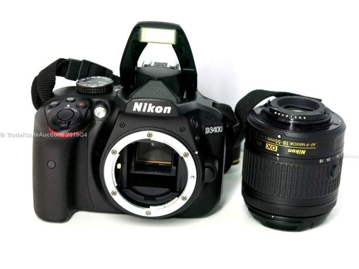 Nikon D3400 24.2 MP CMOS Digital SLR Camera body + Nikon AF-P 18-55 VR Lens Kit