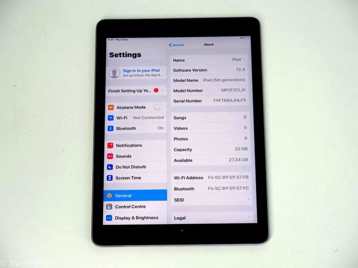 Tablet Apple iPad 5th Gen 2017 | MP2F2CL/A | WiFi | 32GB | SPACE GREY | A1822 | RETINA 9.7 inch