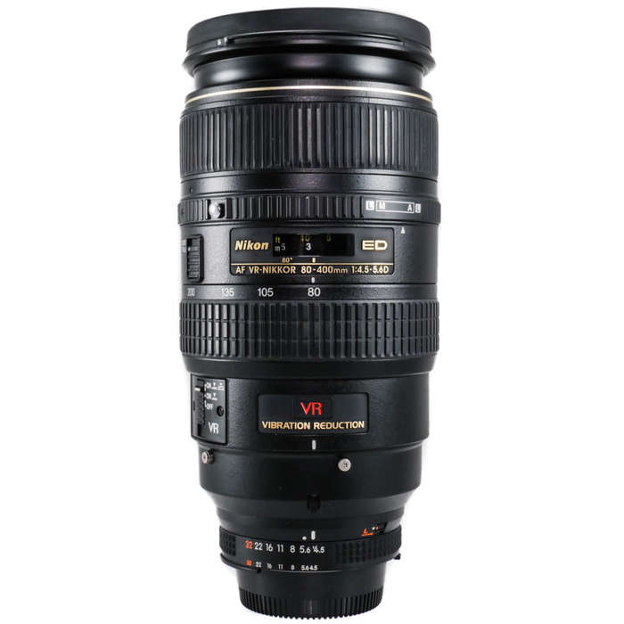 Nikon 80-400mm f4.5-5.6D ED AF VR Zoom Lens for Nikon Digital SLR Cameras