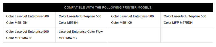 Compatible Black Toner Cartridge CH CE400A / HP507A
