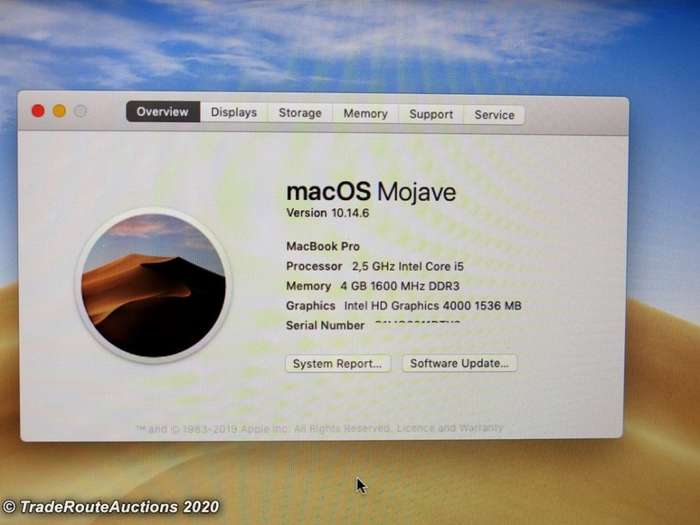MacBook Pro 13.3-inch | Core i5  MD101 | INTEL HD GRAPHICS
