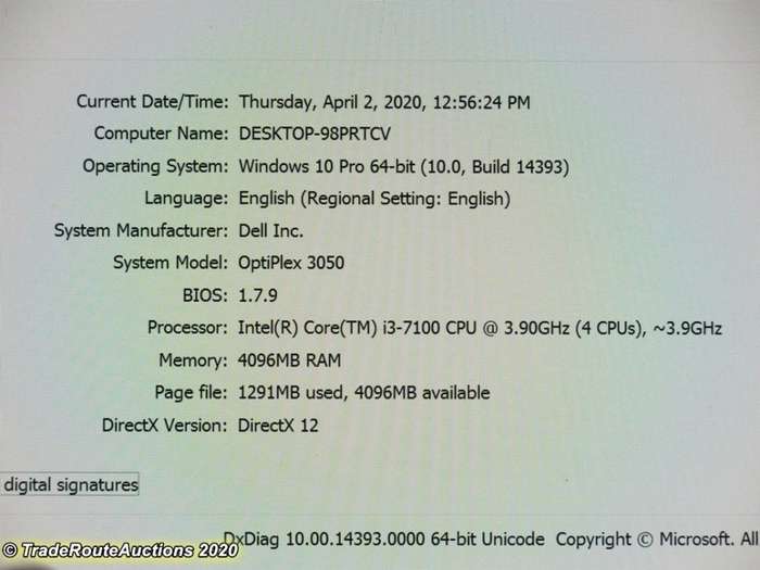 Dell OptiPlex 3050 Mini Tower Desktop PC | Core i3 7100 7th Gen 3.9Ghz | 4GB RAM | 500GB HDD