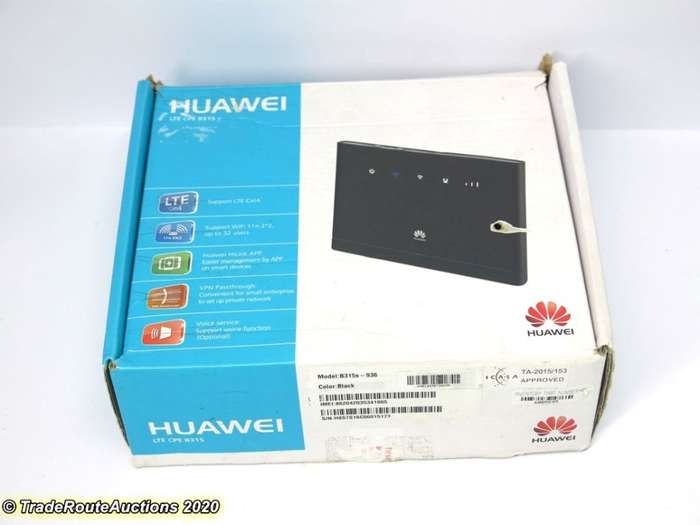 HUAWEI B315S 4G LTE Wifi Modem Wireless Router (uses SIM card)