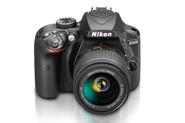 Nikon D3400 24.2 MP CMOS Digital SLR Camera body + Nikon AF-P 18-55 VR Lens Kit