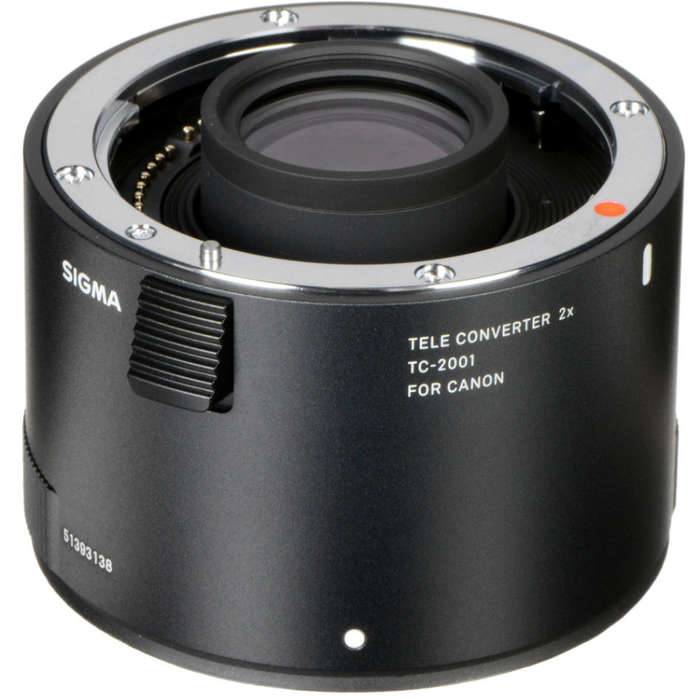 Sigma Teleconverter 2X TC-2001 for Canon DSLR (Works with Selective Lenses - Check compatibility)