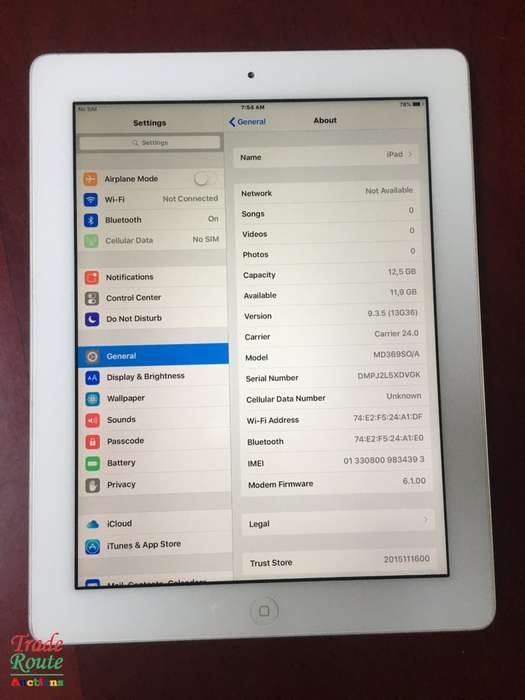 IPAD 3 | 16GB | CELLULAR | WiFi | MD369SO/A | WHITE | GENUINE APPLE  ***  IPAD3  ***
