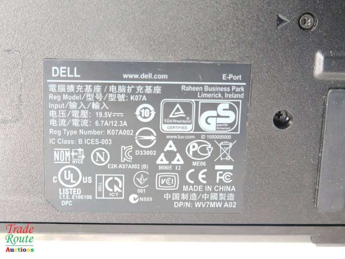 Dell K07A - E-Port Replicator / Docking Station For Latitude E-Series - E7240, E7440 etc