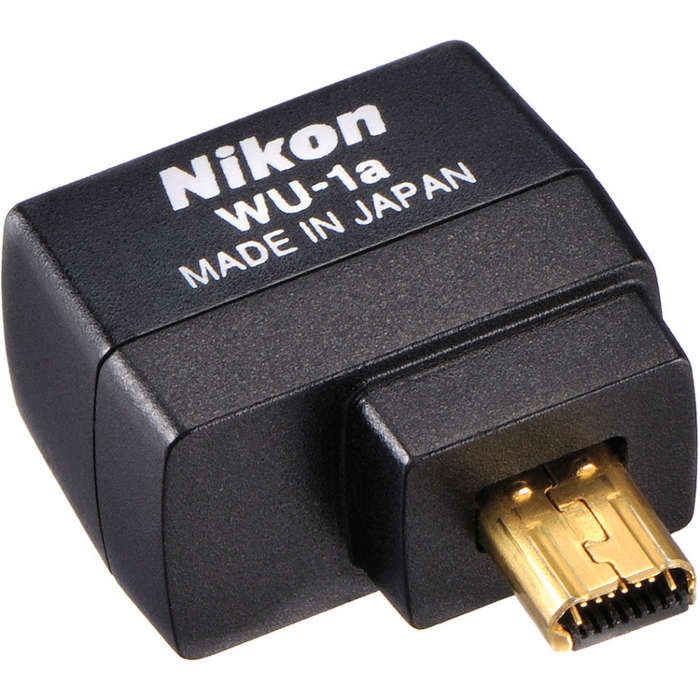 Nikon Genuine WU-1A Wireless Mobile Adapter - Works with D7100, D3300, D5200, D3200