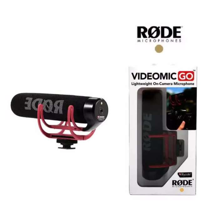 Rode VideoMic GO Lightweight on Camera-Mount Shotgun Microphone