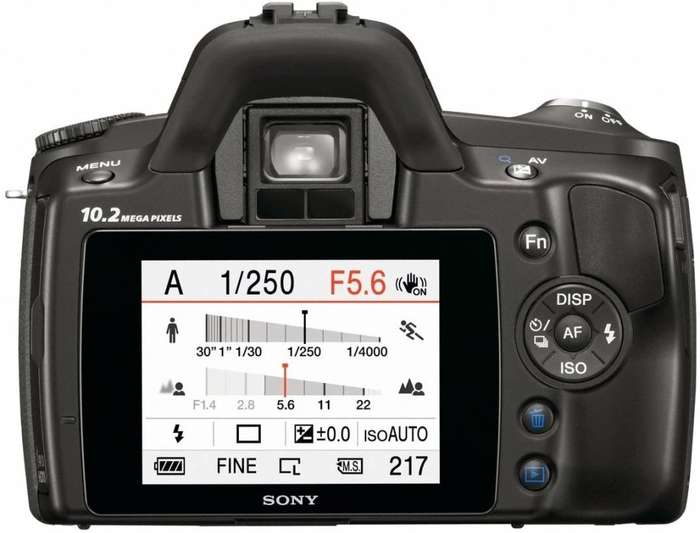 Sony Alpha A230 10.2 MP Digital SLR Camera IS and 18-55mm Lens