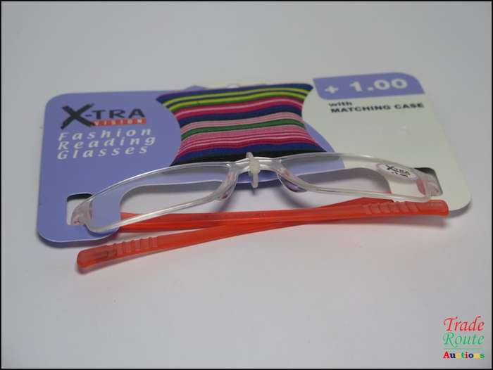 X-TRA VISION Fashion Reading Glasses - with matching case  [ +1.00 ]