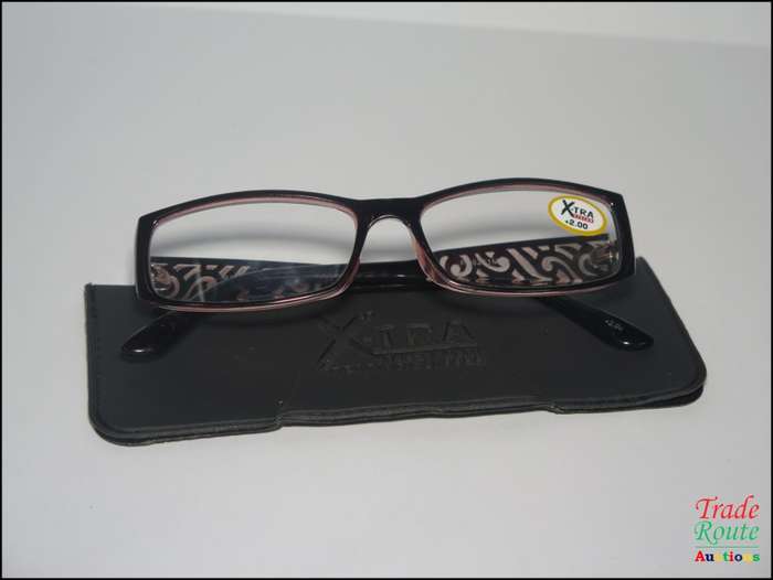 X-TRA VISION Fashion Reading Glasses - with matching case  [ +2.00 ]
