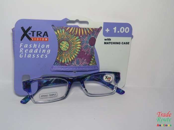 X-TRA VISION Fashion Reading Glasses - with matching case  [ +1.00 ]