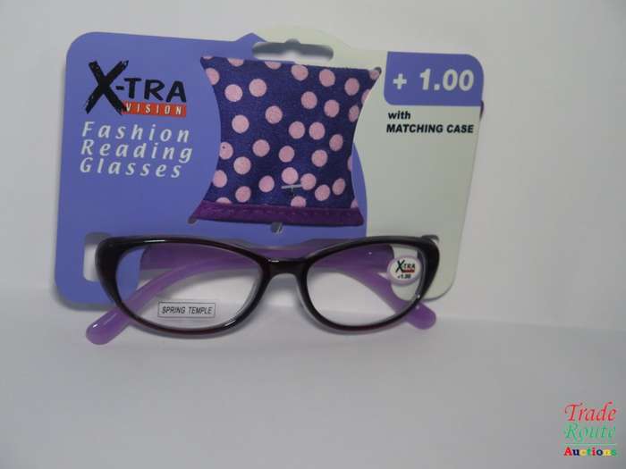 X-TRA VISION Fashion Reading Glasses - with matching case  [ +1.00 ]