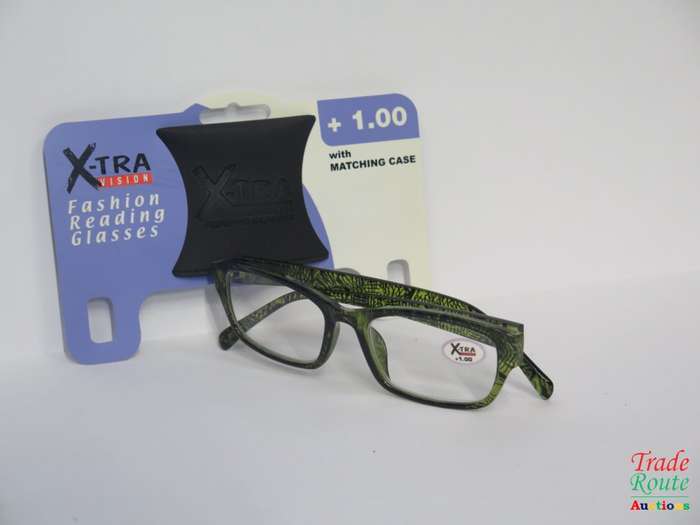 X-tra Vision Fashion Reading Glasses with Matching Case +1.00