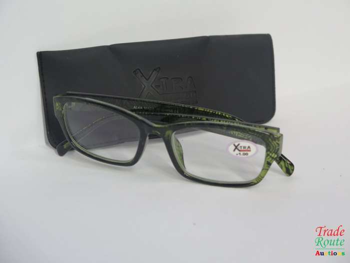X-tra Vision Fashion Reading Glasses with Matching Case +1.00