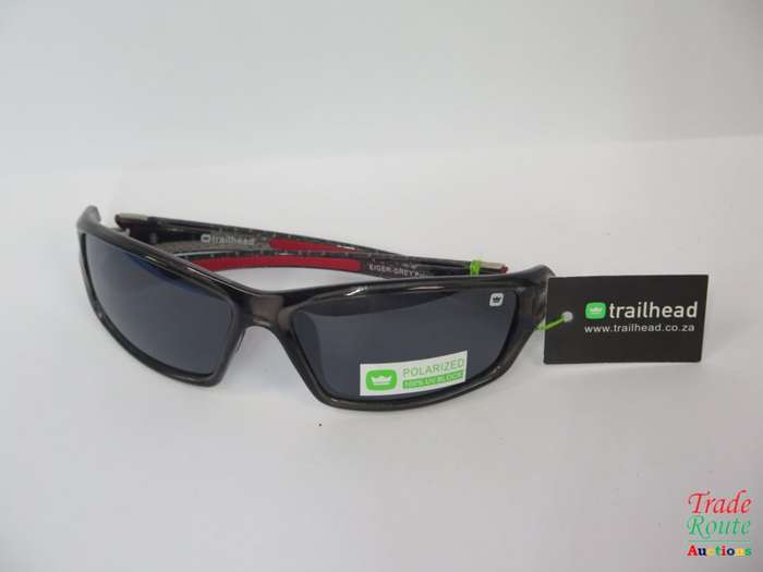 TrailHead EIGER - GREY Polarised Sunglasses -HARD CASE
