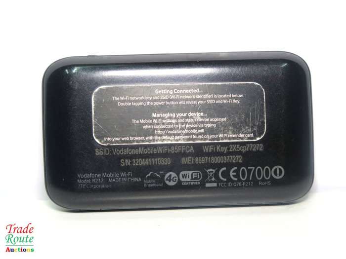 Vodafone Mobile Wi-Fi R212 4G LTE Wireless Hotspot Modem Router