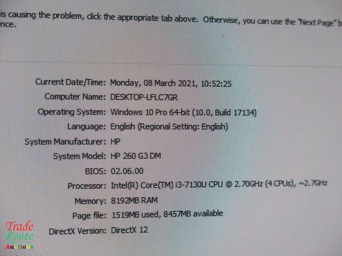 HP 260 G3 DM Mini Business PC Computer | Core i3 7130u 7th Gen 2.7Ghz | 8GB RAM | 500GB HDD