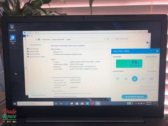 LENOVO V330-15IKB 81AX  | 15.6 inch | CORE i5 8250U 8th GEN | 8GB RAM | 500GB HDD