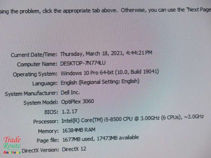 Dell OptiPlex 3060 SFF Desktop PC | Core i5 8500 8th Gen 3.0Ghz | 16GB RAM | 1TB HDD