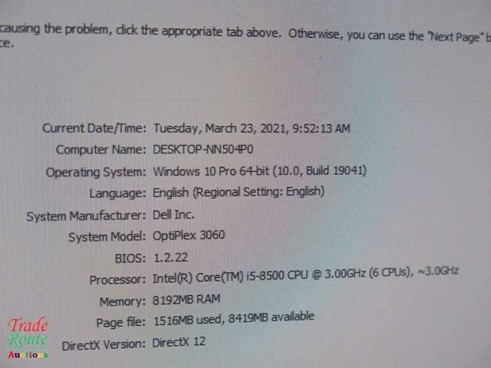 Dell OptiPlex 3060 SFF Desktop PC | Core i5 8500 8th Gen 3.0Ghz | 8GB RAM | 1TB HDD