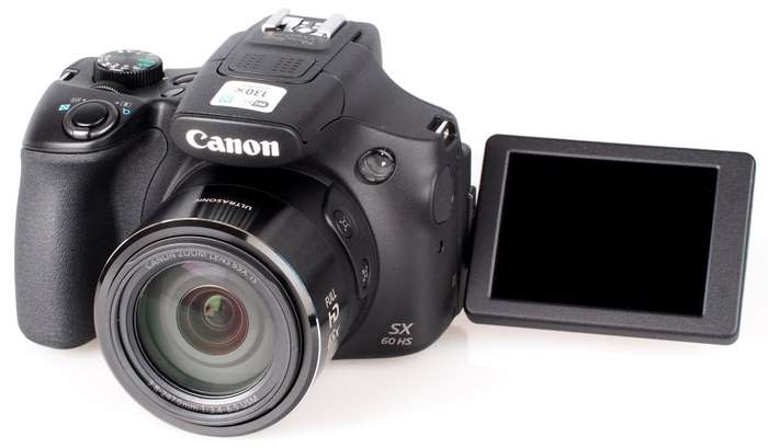 Canon Powershot SX60 HS 16.1MP Digital Camera 65x Optical Zoom Lens 3-inch LCD Tilt Screen (Black)