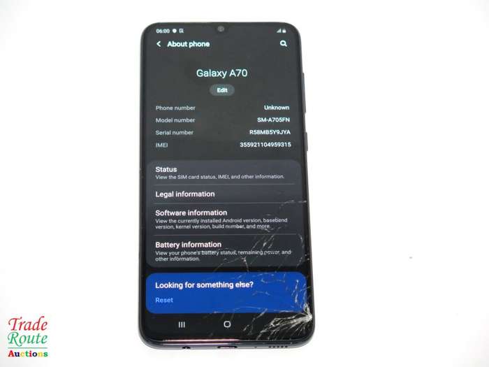 SAMSUNG Galaxy A70 SmartPhone [SM-A705FN] - 128GB - Read Description