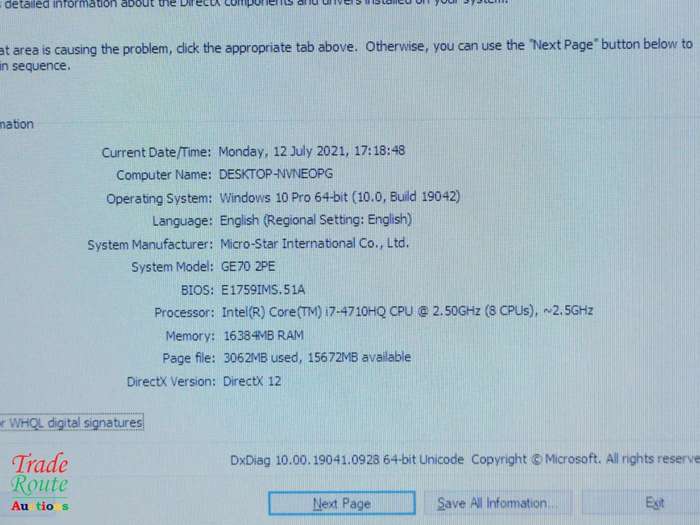 MSI GE70 2PE Apache Pro gaming Laptop | nVidia Geforce GTX860M 2GB Graphics | Monster