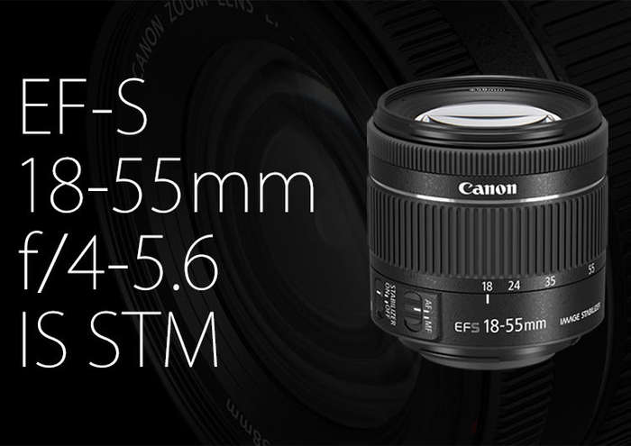 Canon EF-S 18-55mm f/4-5.6 IS (IMAGE STABILIZER) STM Camera Lens for Canon Digital SLR Cameras