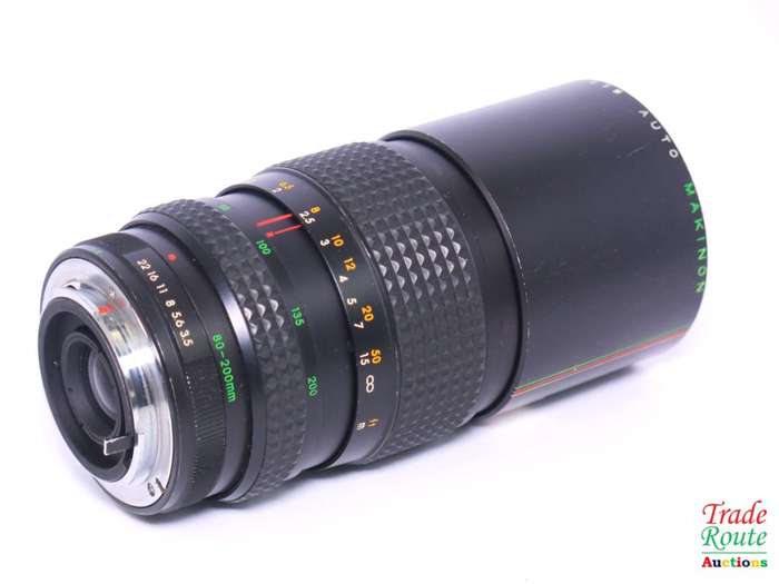 Auto Makinon 80-200mm f/3.5 manual focus zoom macro lens - Vintage Collectors item