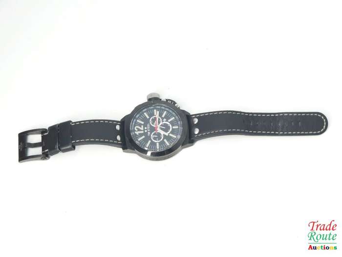 TW Steel Men`s CE1034 CEO Canteen Black Leather Chronograph Dial Watch