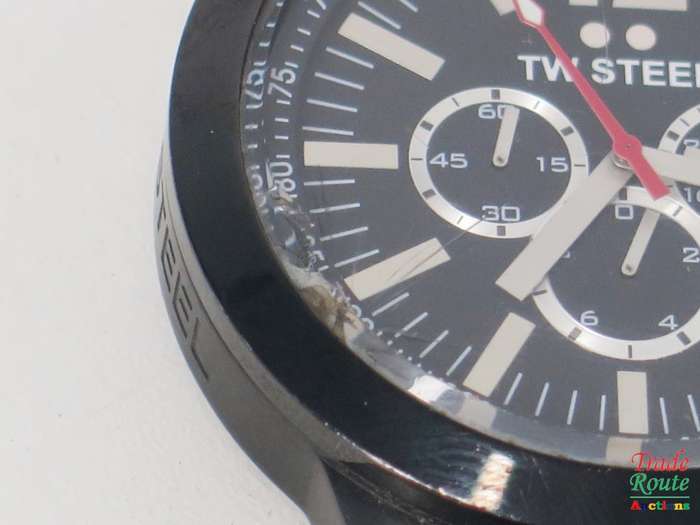 TW Steel Men`s CE1034 CEO Canteen Black Leather Chronograph Dial Watch