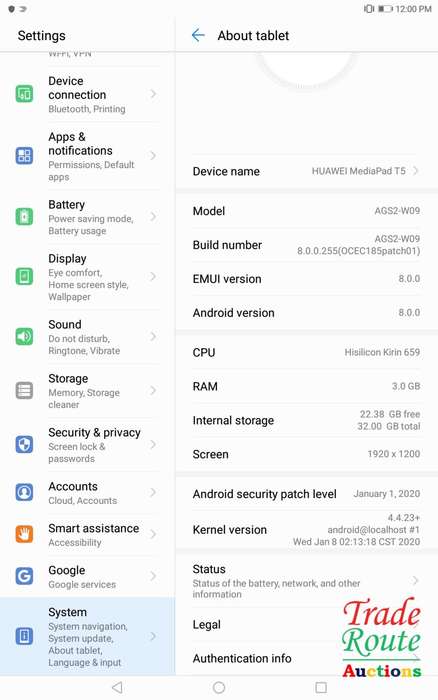 Huawei MediaPad T5 Tablet with 10.1` IPS FHD Display, Octa Core, Dual Harman Kardon-Tuned Speakers