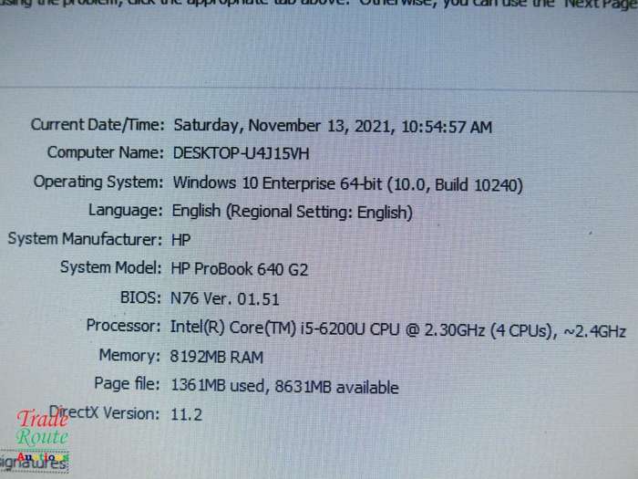 HP PROBOOK 640 G2 | CORE i5 6200U 2.3GHZ 6th GEN | 8GB RAM | 500GB HDD | WIN 10 PRO | LAPTOP
