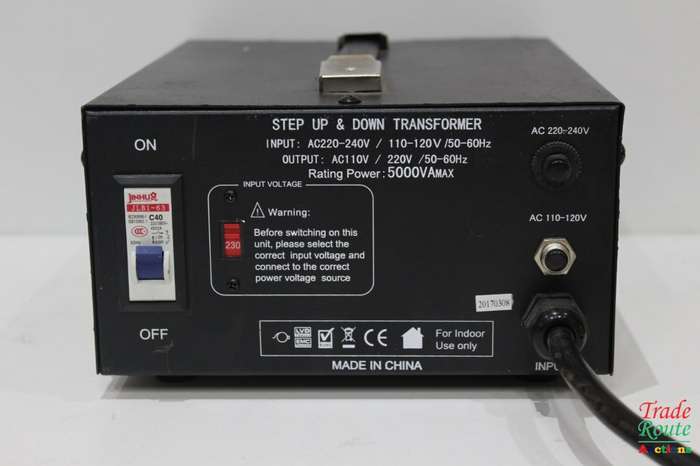 STEP UP 110V TO 220V & STEP DOWN 220V TO 110V TRANSFORMER - ELC T-5000